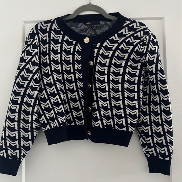 MAJE MONOGRAM CARDIGAN - Picture 3 of 5
